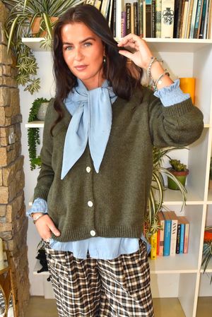 Oliver Knit Cardigan Khaki